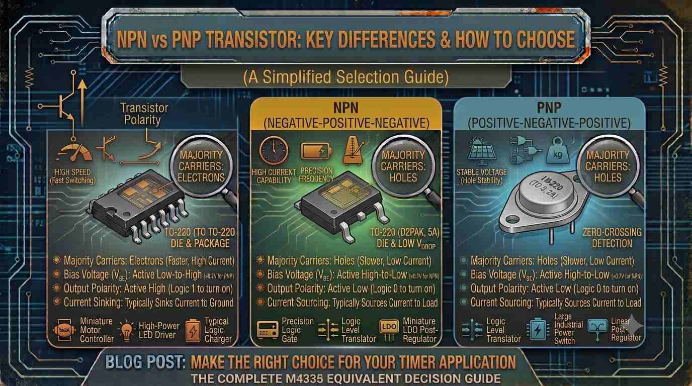 NPN vs PNP Transistor: Key Differences & How to Choose