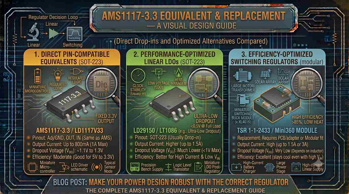 AMS1117-3.3 Equivalent & Replacement
