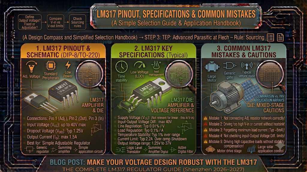 LM317 Pinout, Specifications & Common Mistakes